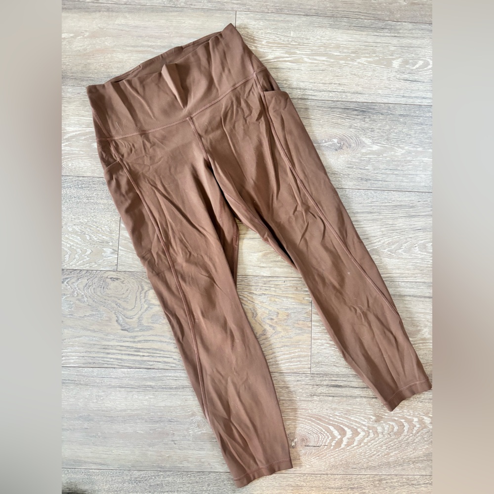 Brown Lululemon Align 7/8 Leggings